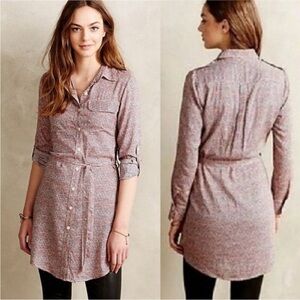 Anthropologie TYLHO Button-Up Tunic Top